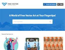 Tablet Screenshot of freevector.com